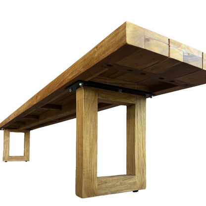 Bench With Square Foot - Natural - 280