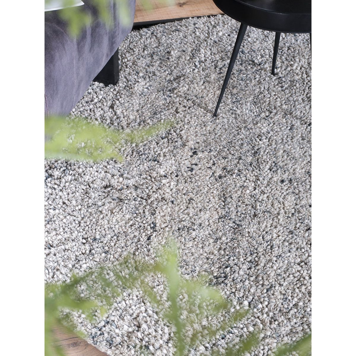 Rug Zumba Gray Round ø200 cm