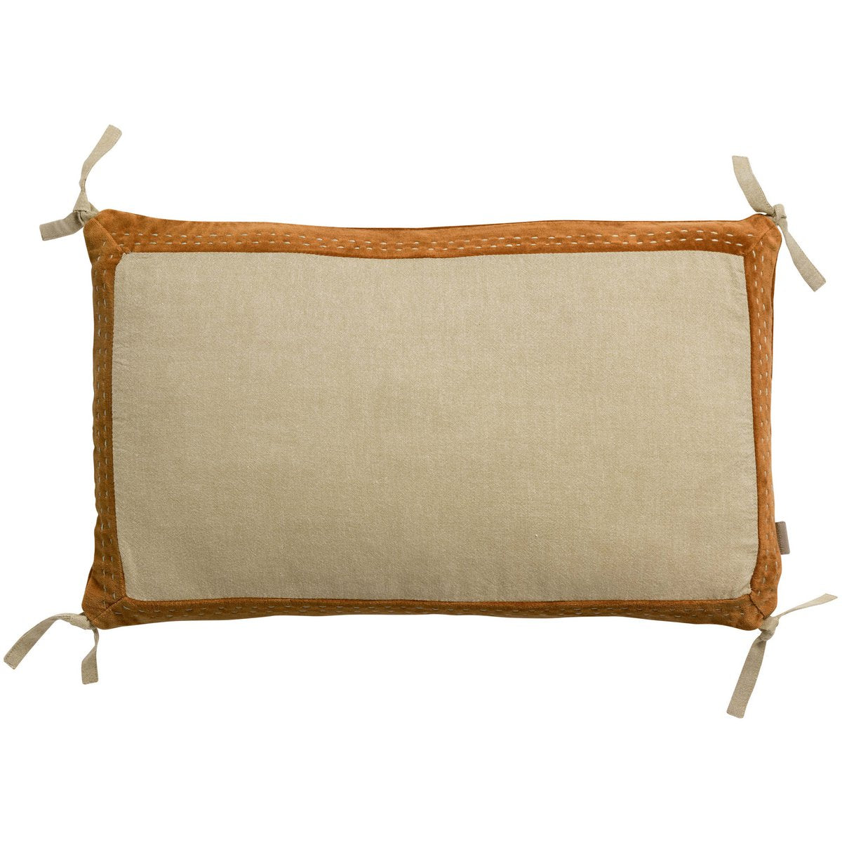Coussin Elise Chambray Rouille 30 x 50