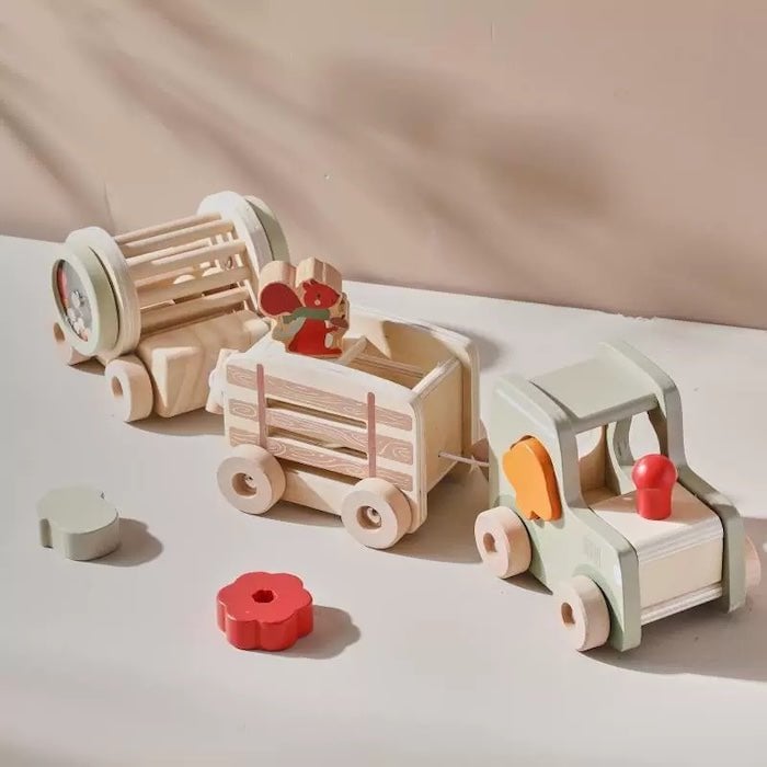 Wooden Train Learning Toy