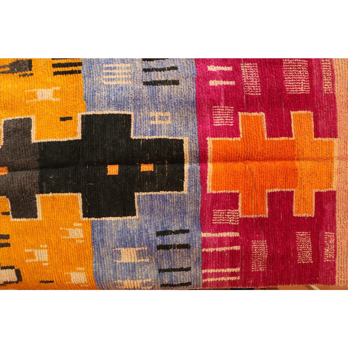 Colorful Boujad wool Berber rug 176 x 295 cm SOLD