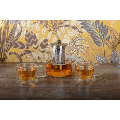 Set of 2 cups to the right wall