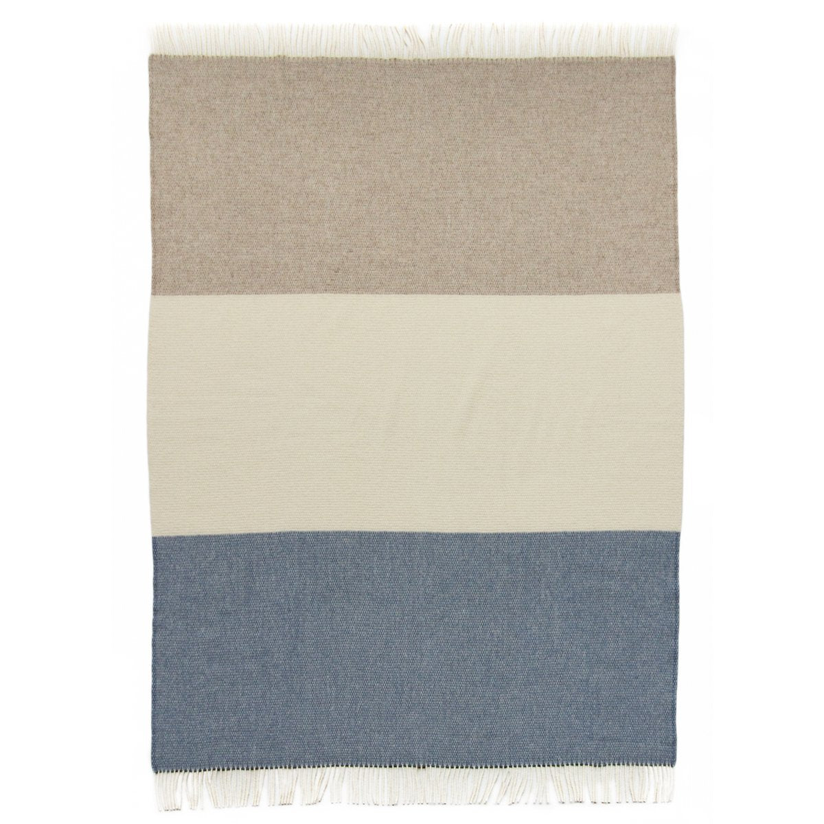 Wool Throw Blanket SKY STRIPE