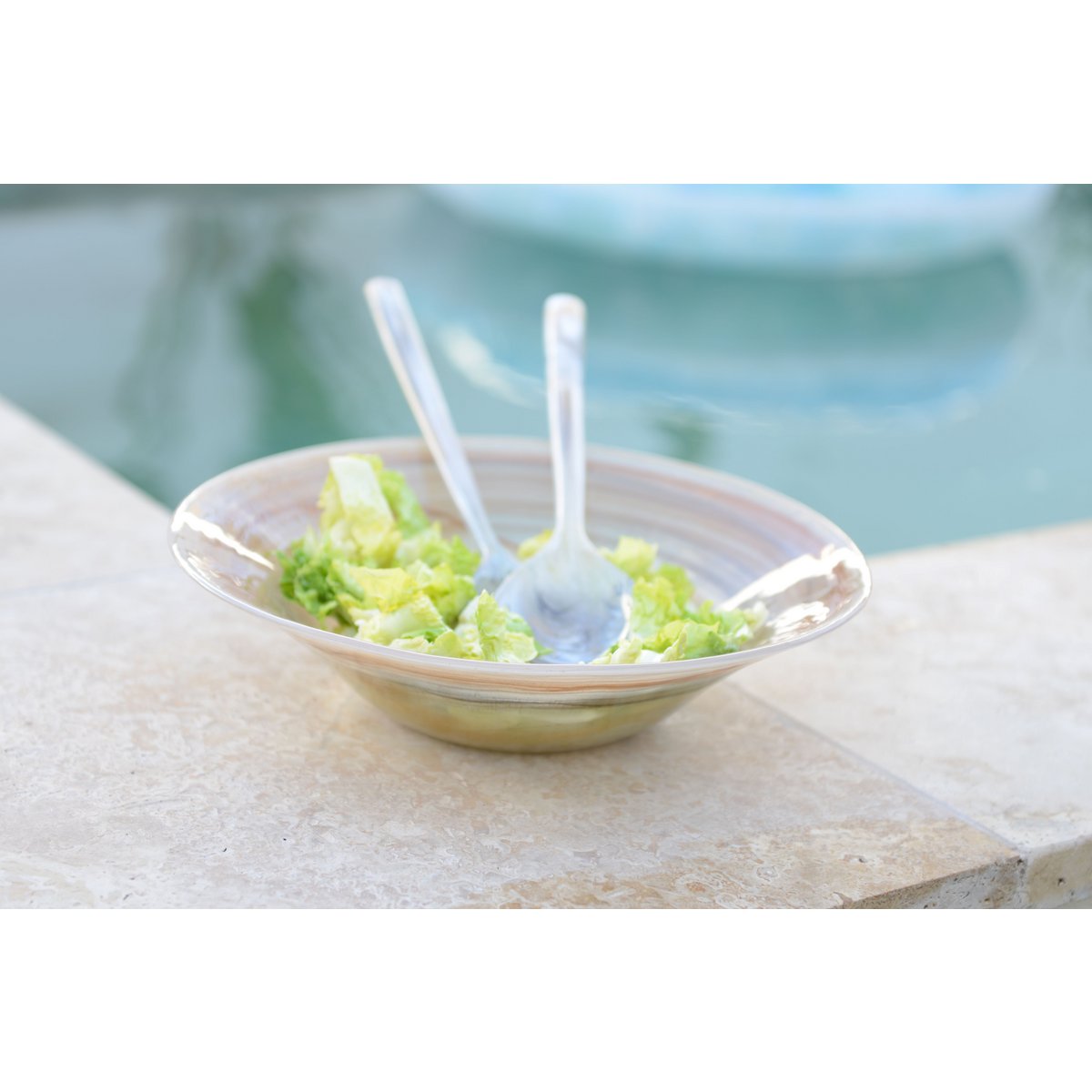 Sahara glass bowl 30x30x7.5cm