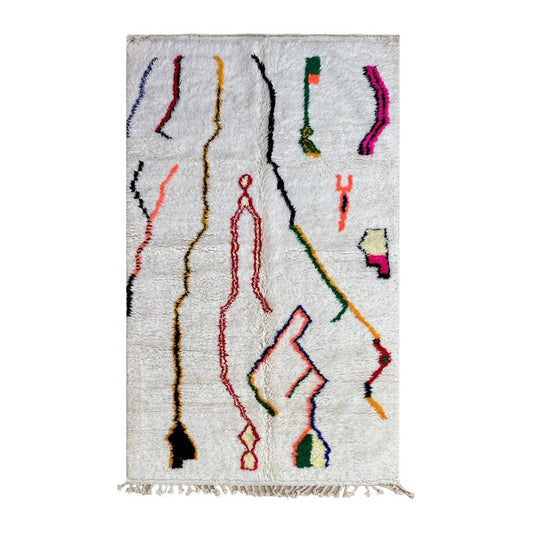 Pure wool Moroccan Berber rug 158 x 262 cm