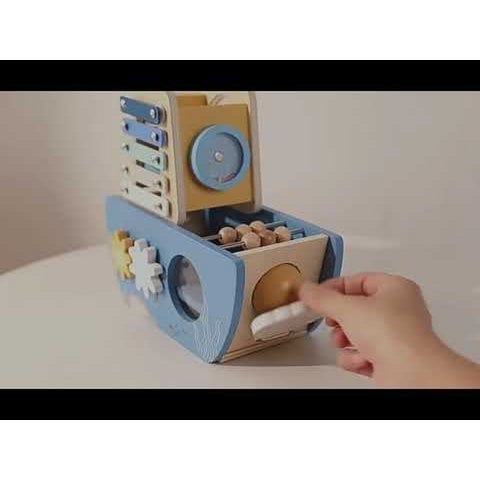 Wooden 5 in 1 Activity Boat Toy