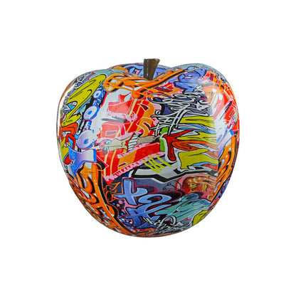 Poly apple street art