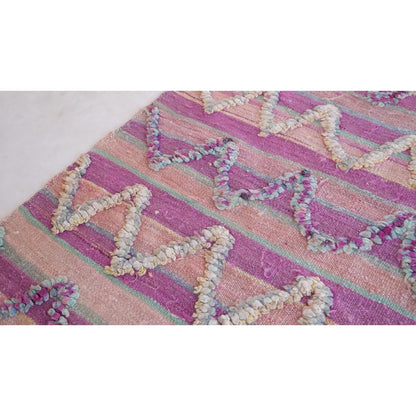 Pure wool Moroccan Kilim Berber rug 188 x 382 cm SOLD