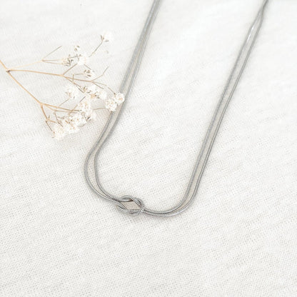 Infinity Knoop Necklace - Silver