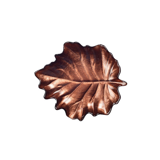 BROWN LEAF CUP 21X22X3CM