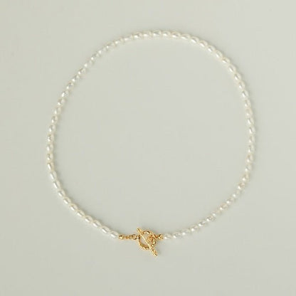 Timeless Pearl Beads Necklace with OT buckle
