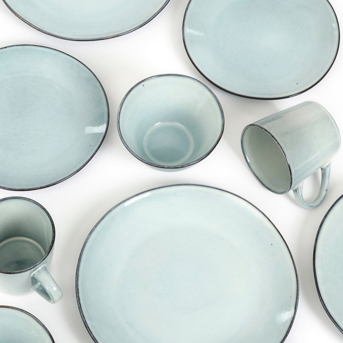 Crockery set Racco Gray