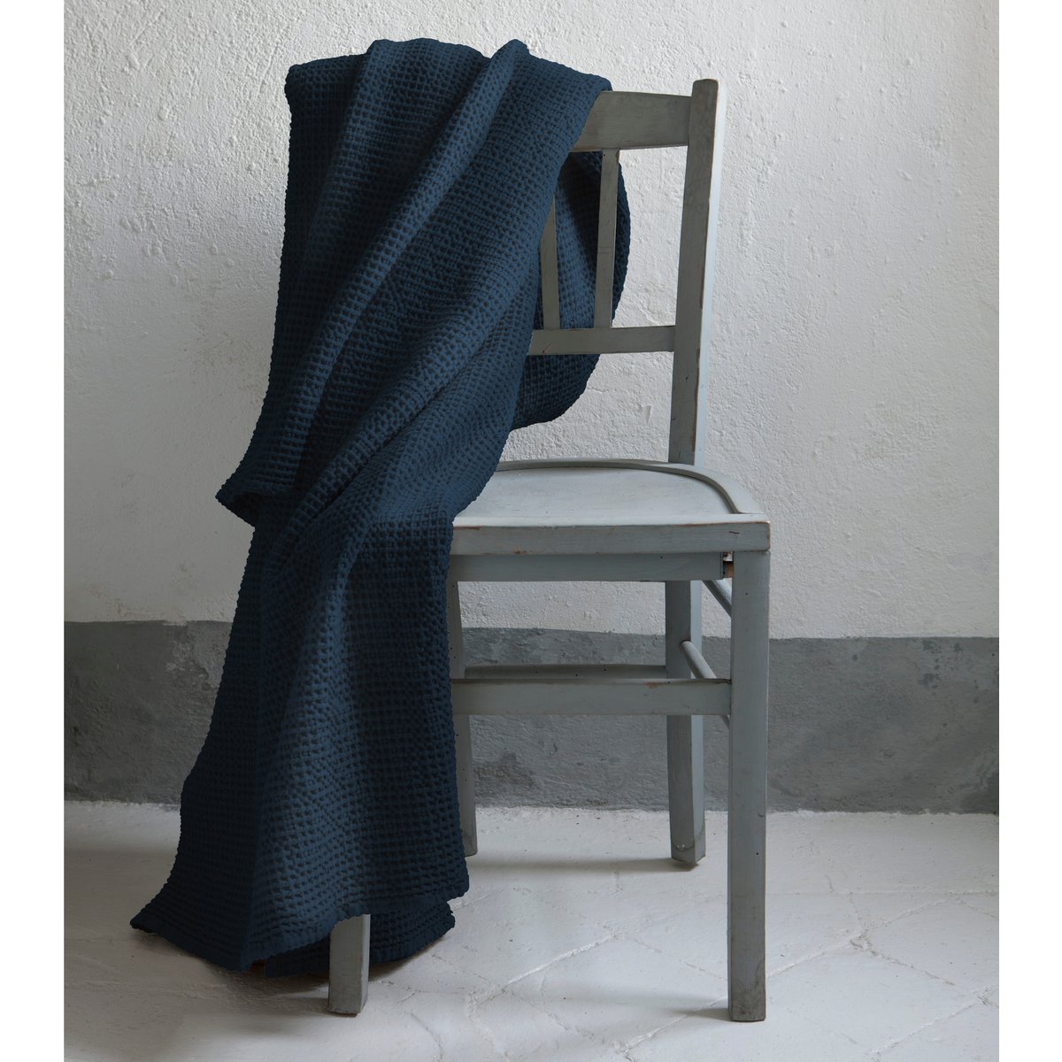 Recycled plaid Maia Navy 140 x 200