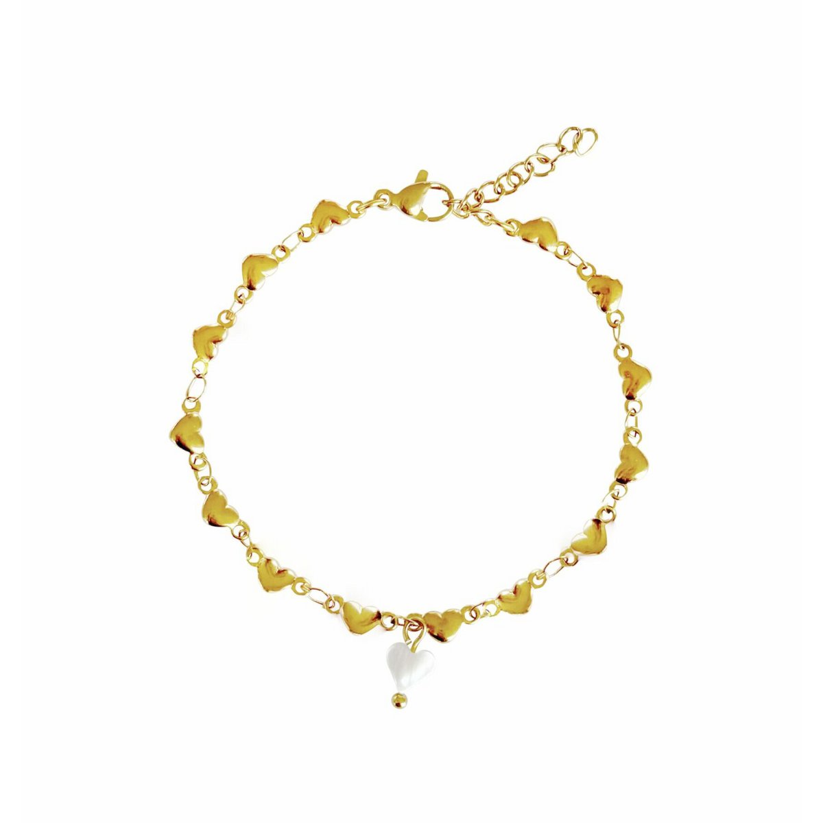 Hearts Bracelet - Gold