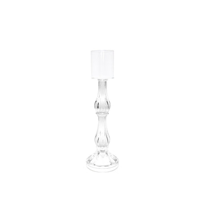 Middle transparent candlestick model H31cm