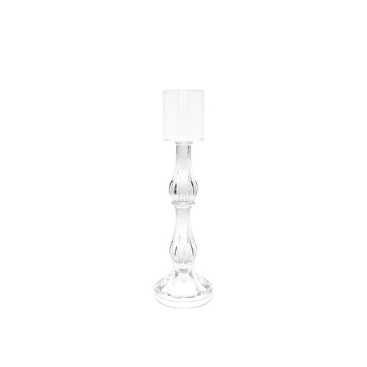 Middle transparent candlestick model H31cm