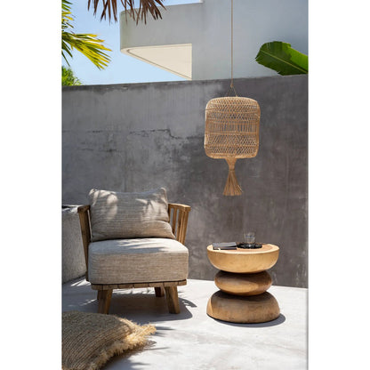 The Dumpling Floor Lamp - Pendant - Natural - L