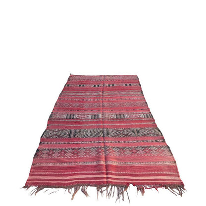 Pure wool Moroccan Kilim Berber rug 150 x 282 cm