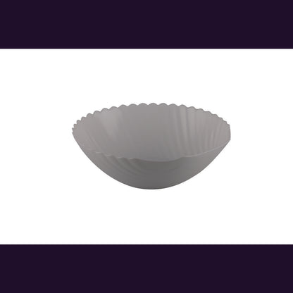 WHITE SHELL SALAD BOWL 24.3CM