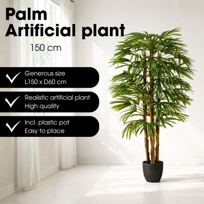 Artificial plant Raphis Palm Green