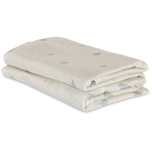 Bamboo muslin cloths 2pcs.
