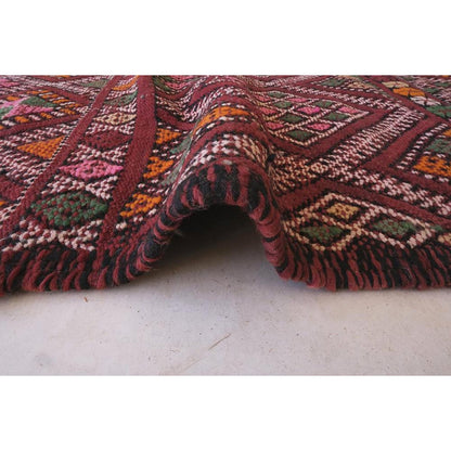 Pure wool Moroccan Kilim Berber rug 190 x 311 cm