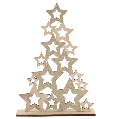 Christmas tree H. 59cm Wooden Decoration