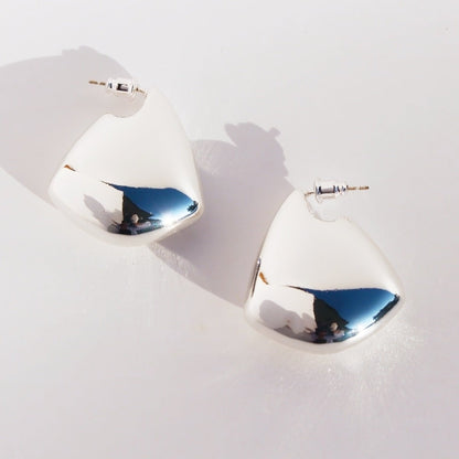 Sculptural Teardrop Statement Earrings