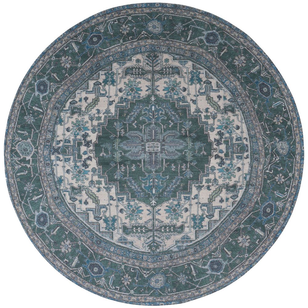Rug Heris Green 10 Round ø200 cm