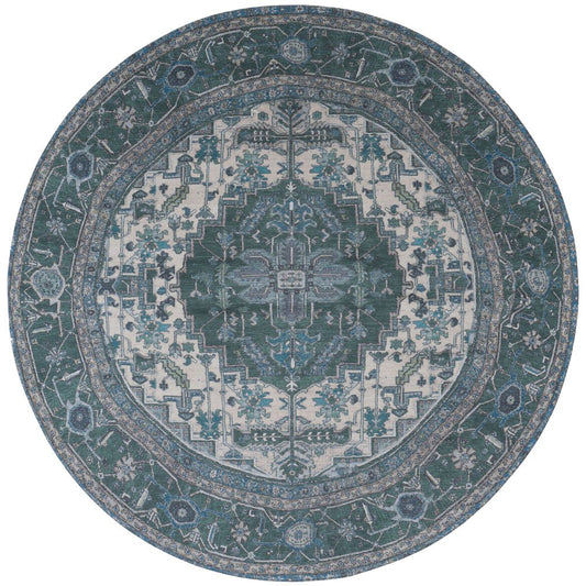 Rug Heris Green 10 Round ø200 cm