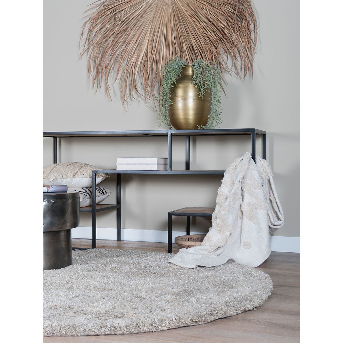 Rug Zumba Beige Round ø160 cm