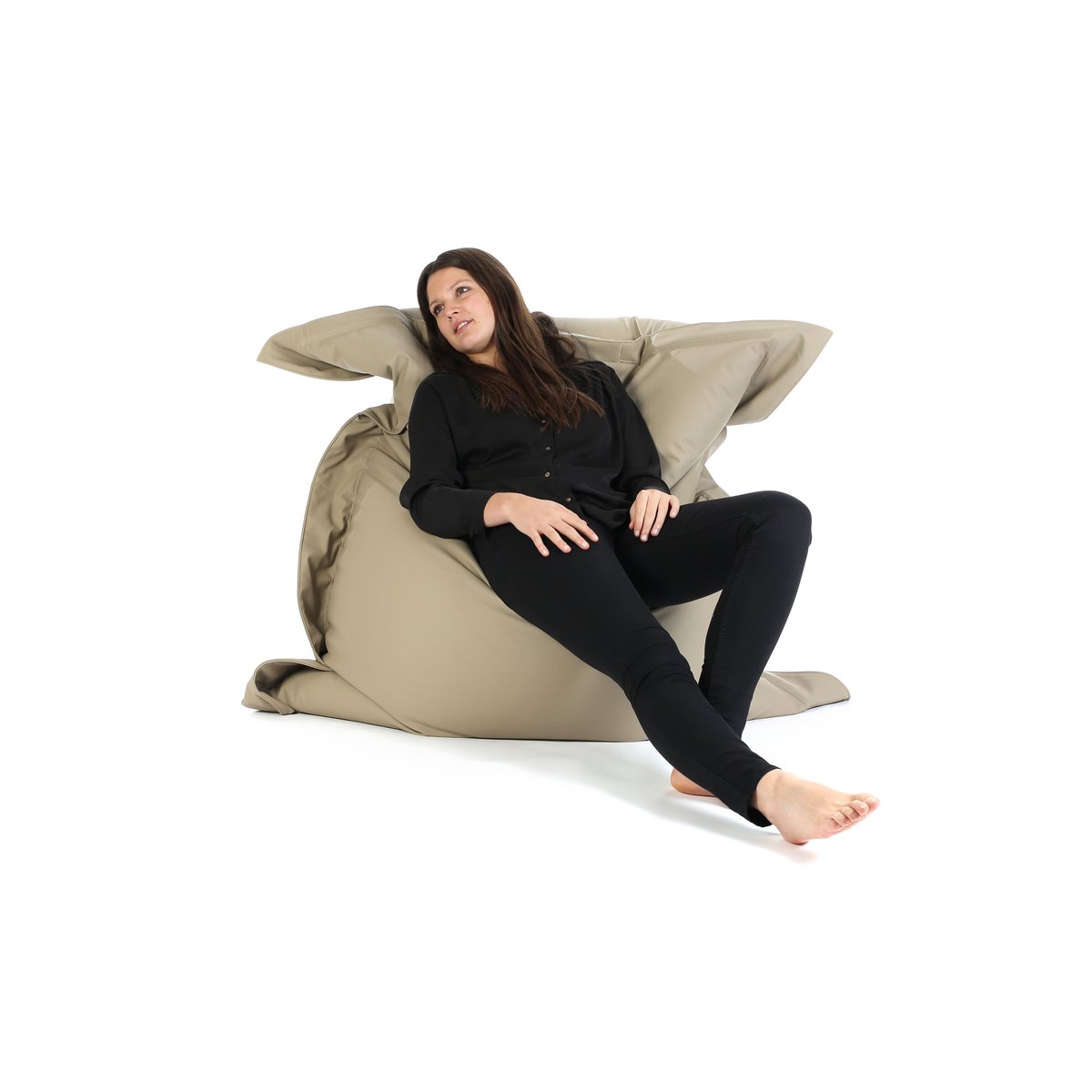 BEANBAG LEATHERLOOK - BEIGE