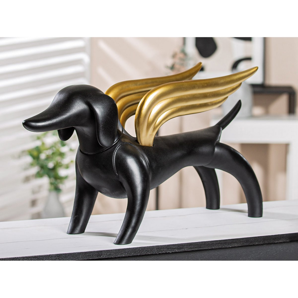 Figure dog Flying Dachshund H.28 cm