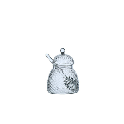 Honey pot with glass spoon 400ml