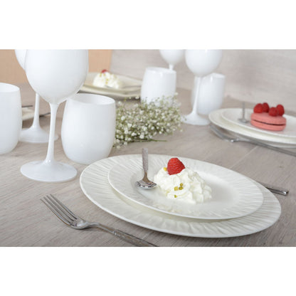 Lilia 20.4x20.4x2.1cm white dessert plate