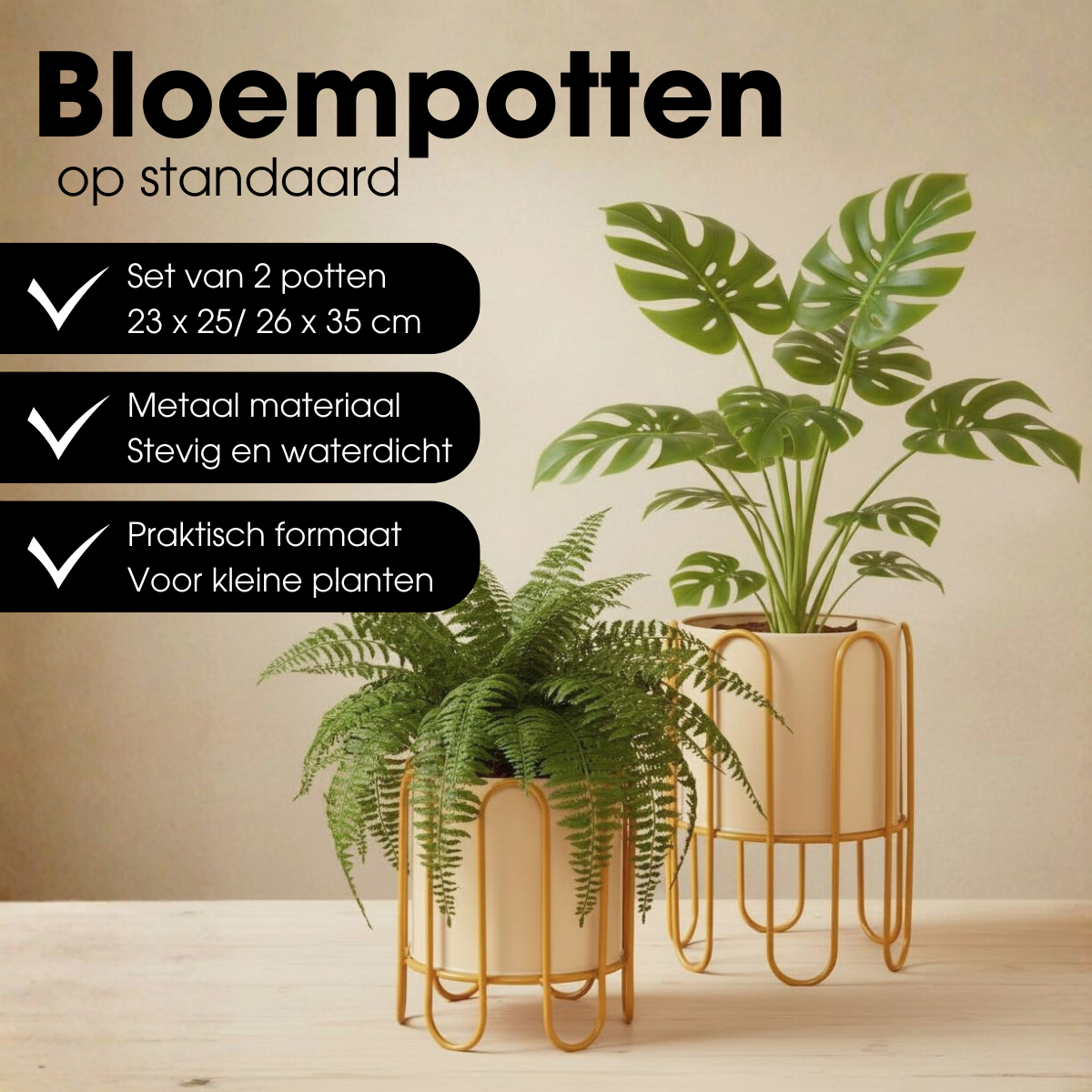 Flowerpot inside Dione Bruin
