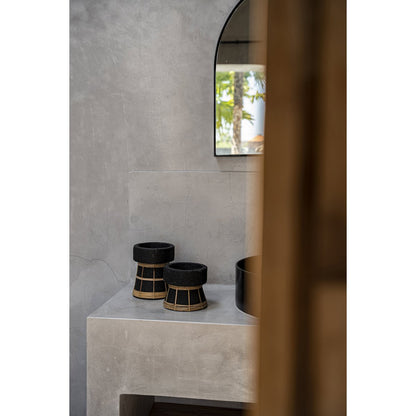 The Serene Candle Holder - Black Natural - M