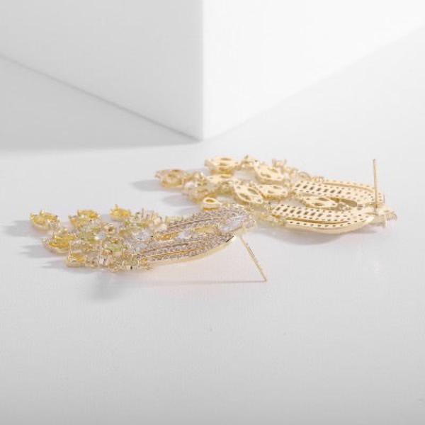 Royal French Arc Sparkling Earrings