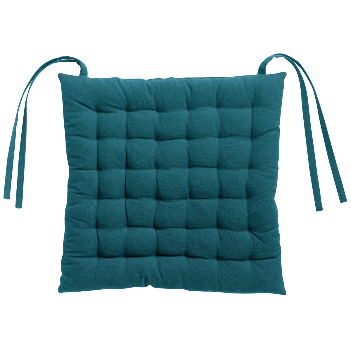 Seat pad 36 points Zea recycled Peacock 38 x 38 x 3 cm