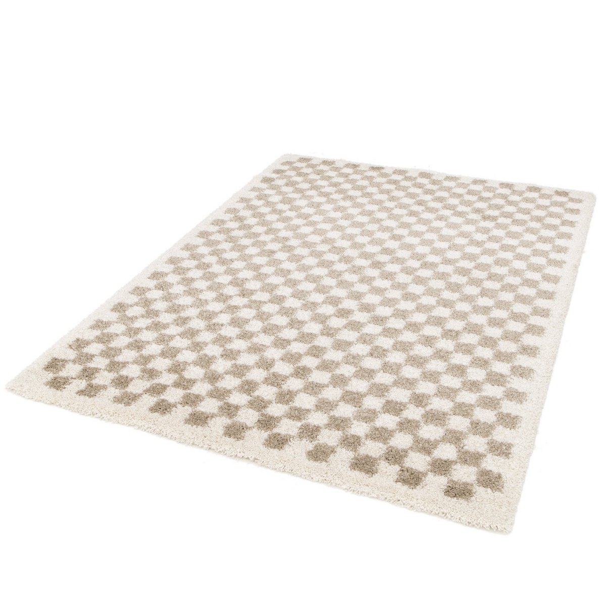 CHECKERS Soft and Comfortable High Pile Rug