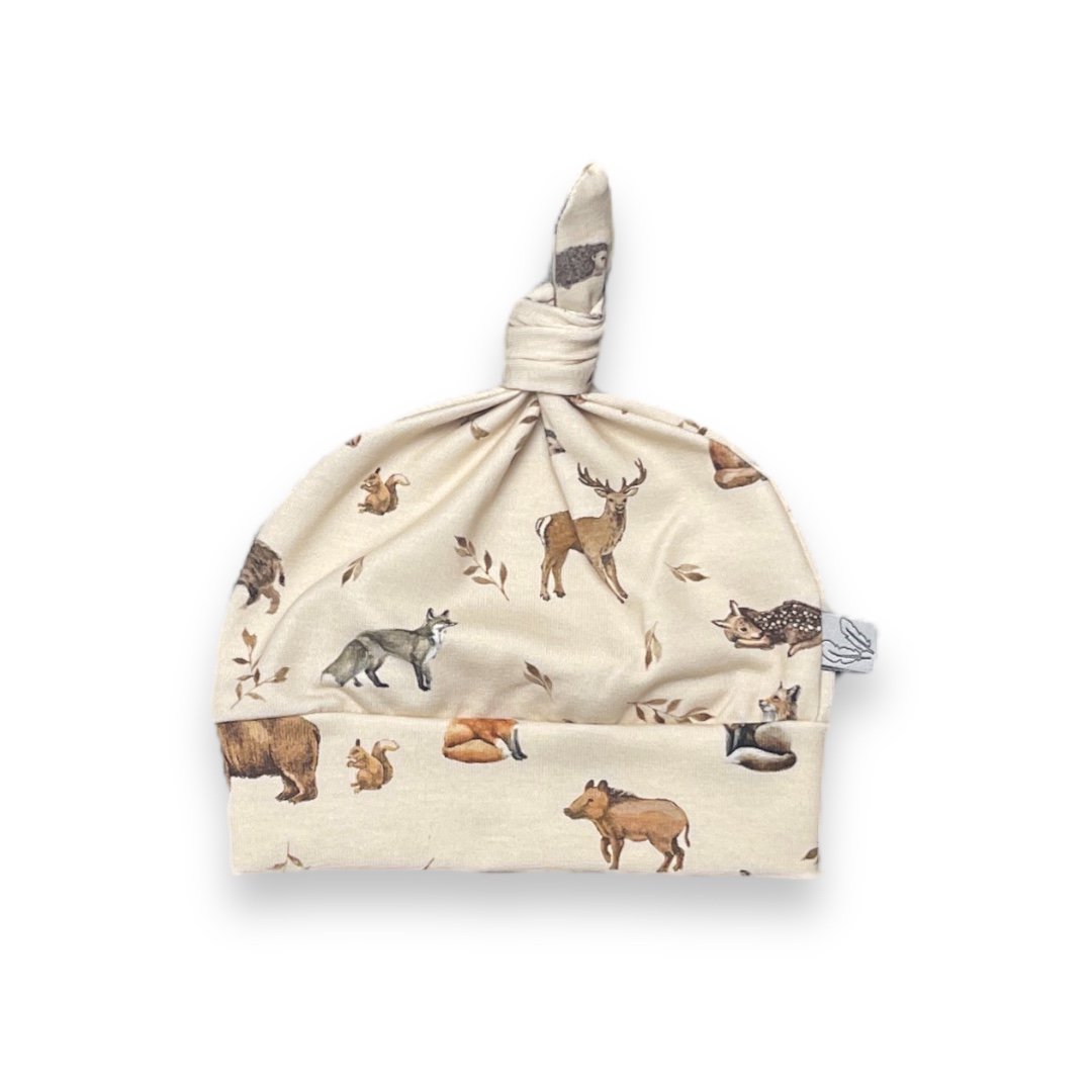 Button hat wild forest animals