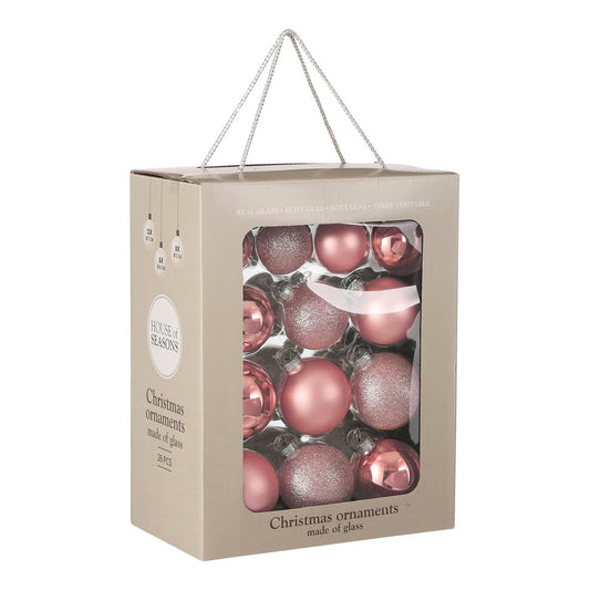 Christmas ball set Pink