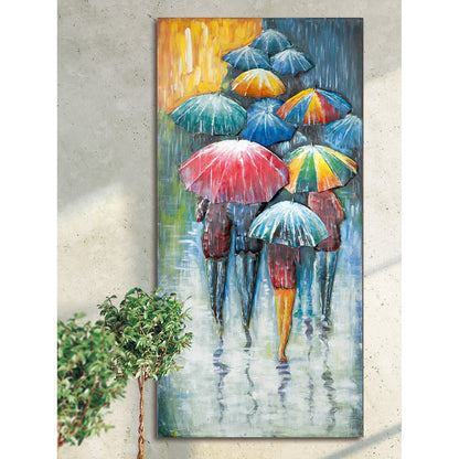 Metal picture "Umbrella Meeting"