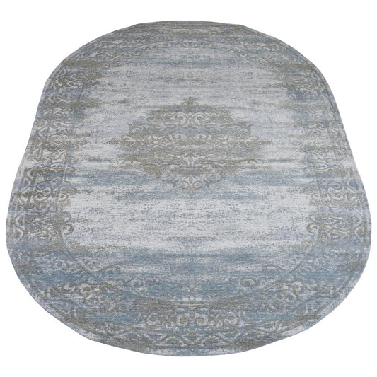 Rug Adel Medallion Light Gray 26007 - Oval 160 x 230 cm