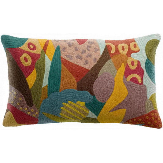 Coussin brodé Izel Minéral 30 x 50