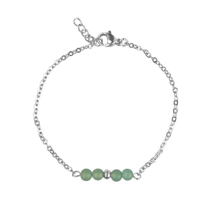 Armbandje Aventurijn - Zilver