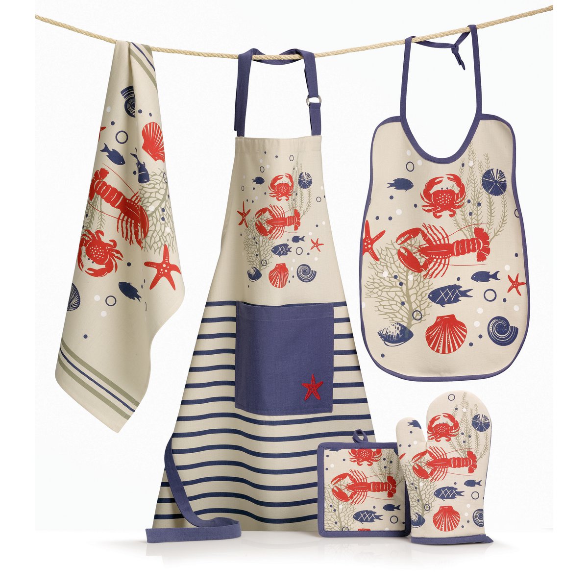 Twine Shellfish Bib 40 x 55