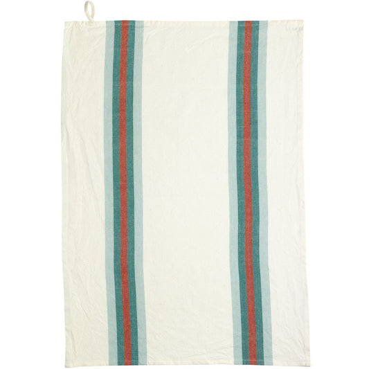 Recycled tea towel Lave Yuna Water green/natural 50 x 70