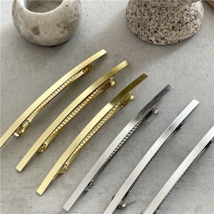 One-Line Minimalist Metal Hair Clip