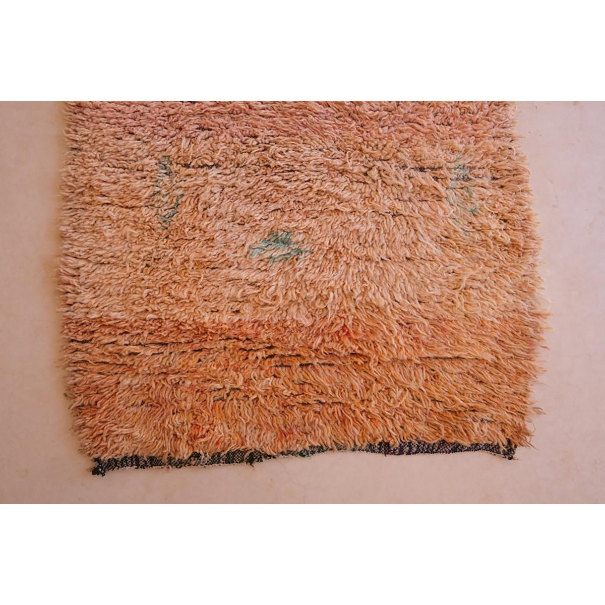 Pure wool Moroccan Berber rug 104 x 310 cm